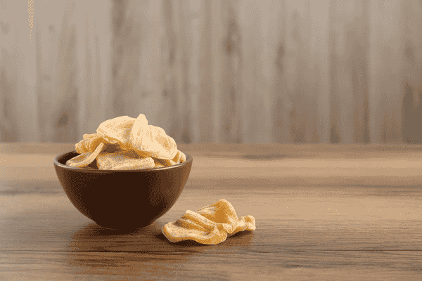 Dried Jackfruit (خشک جیک فروٹ) in a bowl