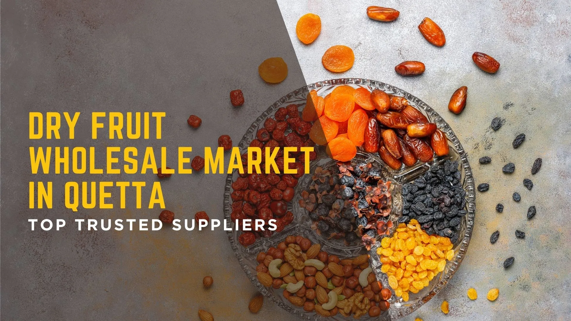 Dry Fruit Wholesale Market in Quetta with wholesale dealers and bulk sacks