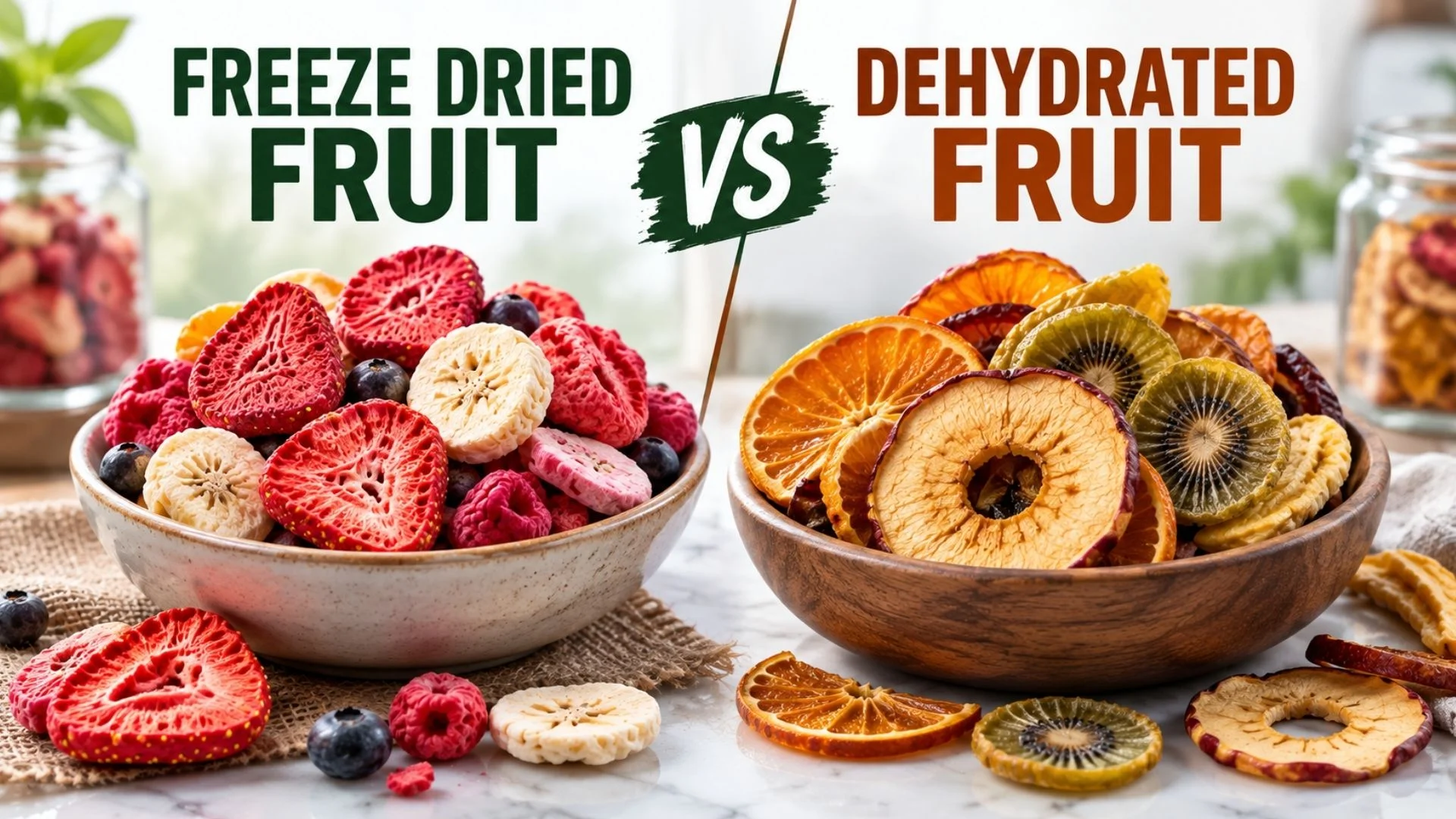 Freeze Dried Fruit vs Dehydrated Fruit 2026