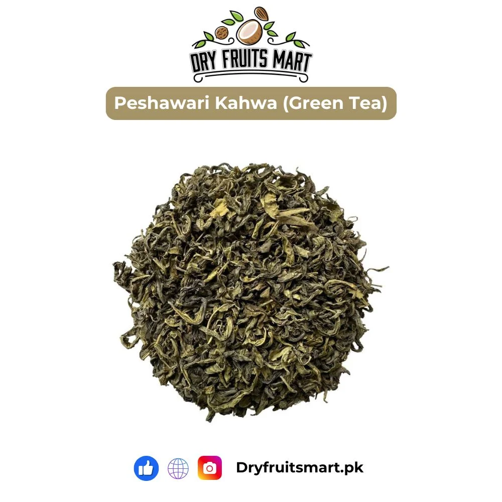 Premium Peshawari Kahwa green tea leaves for traditional herbal tea